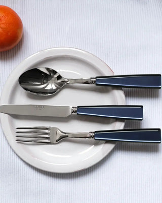 Sabre Paris Icône stainless steel dessert spoon with acrylic handle - Buy now on ShopDecor - Discover the best products by SABRE PARIS design