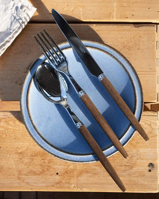 Sabre Paris Jonc 5-piece stainless steel cutlery set with wood handles - Buy now on ShopDecor - Discover the best products by SABRE PARIS design