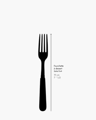Sabre Paris Jonc stainless steel dessert fork with wood handle - Buy now on ShopDecor - Discover the best products by SABRE PARIS design