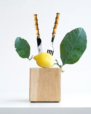 Sabre Paris Panda stainless steel dessert knife with bamboo handle - Buy now on ShopDecor - Discover the best products by SABRE PARIS design