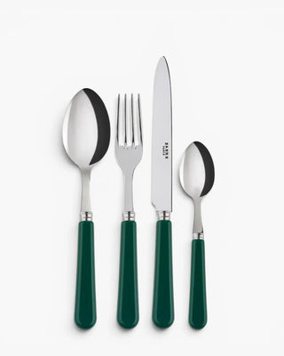Sabre Paris Pop 24-piece stainless steel cutlery set with acrylic handles Sabre Paris Green - Buy now on ShopDecor - Discover the best products by SABRE PARIS design