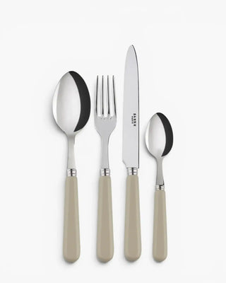 Sabre Paris Pop 24-piece stainless steel cutlery set with acrylic handles Sabre Paris Light Kaki - Buy now on ShopDecor - Discover the best products by SABRE PARIS design