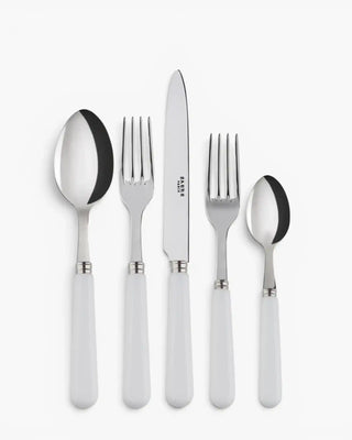 Sabre Paris Pop 5-piece stainless steel cutlery set with acrylic handles Sabre Paris White - Buy now on ShopDecor - Discover the best products by SABRE PARIS design