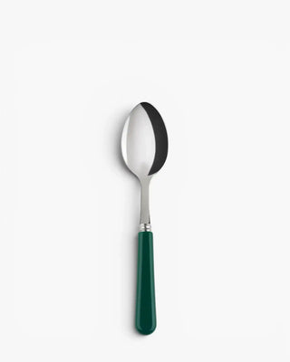 Sabre Paris Pop stainless steel dessert spoon with acrylic handle Sabre Paris Dark Green - Buy now on ShopDecor - Discover the best products by SABRE PARIS design