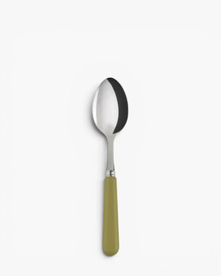 Sabre Paris Pop stainless steel dessert spoon with acrylic handle Sabre Paris Sage Green - Buy now on ShopDecor - Discover the best products by SABRE PARIS design