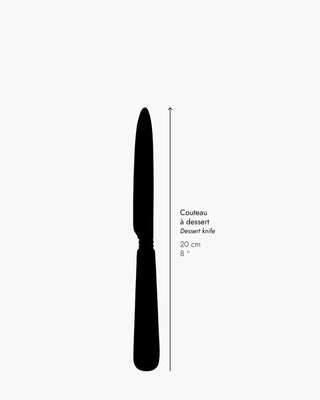 Sabre Paris Tortoise stainless steel dessert knife with acrylic handle - Buy now on ShopDecor - Discover the best products by SABRE PARIS design