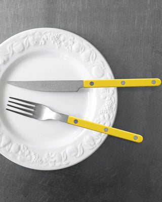 Sabre Paris Bistrot Vintage 24-piece stainless steel cutlery set with nylon handles - Buy now on ShopDecor - Discover the best products by SABRE PARIS design