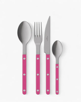 Sabre Paris Bistrot Vintage 24-piece stainless steel cutlery set with nylon handles Sabre Paris Raspberry - Buy now on ShopDecor - Discover the best products by SABRE PARIS design