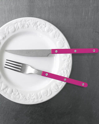 Sabre Paris Bistrot Vintage 24-piece stainless steel cutlery set with nylon handles - Buy now on ShopDecor - Discover the best products by SABRE PARIS design