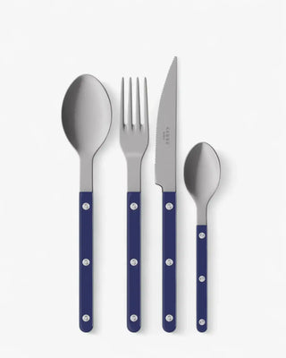 Sabre Paris Bistrot Vintage 24-piece stainless steel cutlery set with nylon handles Sabre Paris Navy Blue - Buy now on ShopDecor - Discover the best products by SABRE PARIS design