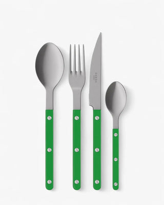 Sabre Paris Bistrot Vintage 24-piece stainless steel cutlery set with nylon handles Sabre Paris Garden Green - Buy now on ShopDecor - Discover the best products by SABRE PARIS design