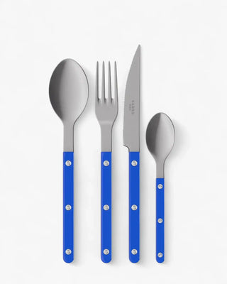 Sabre Paris Bistrot Vintage 24-piece stainless steel cutlery set with nylon handles Sabre Paris Lapis Blue - Buy now on ShopDecor - Discover the best products by SABRE PARIS design