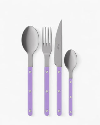 Sabre Paris Bistrot Vintage 24-piece stainless steel cutlery set with nylon handles Sabre Paris Light Purple - Buy now on ShopDecor - Discover the best products by SABRE PARIS design
