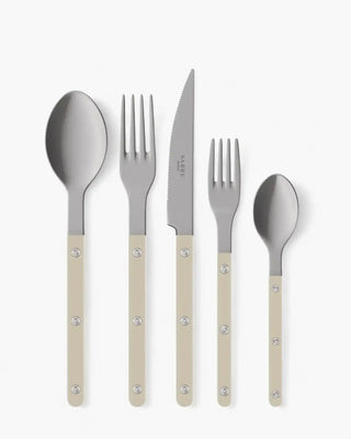 Sabre Paris Bistrot Vintage 5-piece stainless steel cutlery set with nylon handles Sabre Paris Light Kaki - Buy now on ShopDecor - Discover the best products by SABRE PARIS design