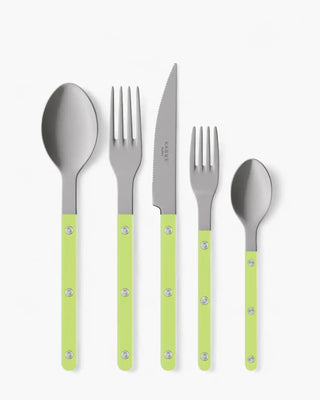 Sabre Paris Bistrot Vintage 5-piece stainless steel cutlery set with nylon handles Sabre Paris Lime - Buy now on ShopDecor - Discover the best products by SABRE PARIS design