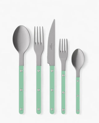 Sabre Paris Bistrot Vintage 5-piece stainless steel cutlery set with nylon handles Sabre Paris Pastel Green - Buy now on ShopDecor - Discover the best products by SABRE PARIS design