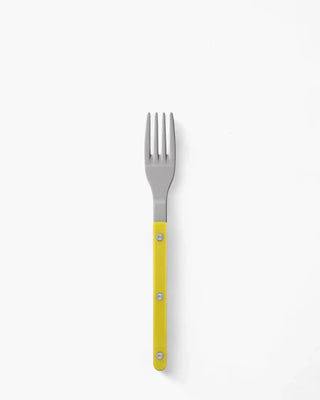 Sabre Paris Bistrot Vintage stainless steel dessert fork with nylon handle Sabre Paris Yellow - Buy now on ShopDecor - Discover the best products by SABRE PARIS design