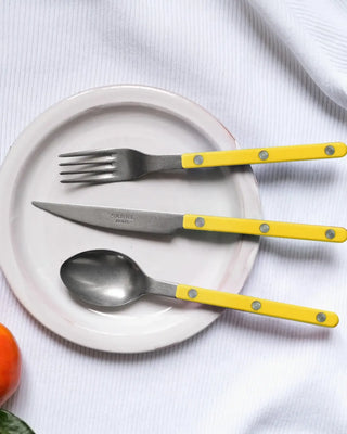 Sabre Paris Bistrot Vintage stainless steel dessert fork with nylon handle - Buy now on ShopDecor - Discover the best products by SABRE PARIS design