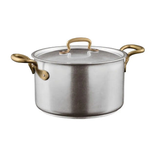 Sambonet 1965 Vintage sauce pot 2 handles With Lid 20 cm - 7.88 in - Buy now on ShopDecor - Discover the best products by SAMBONET design