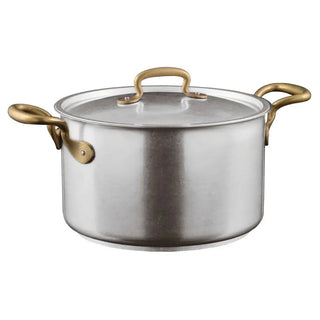 Sambonet 1965 Vintage sauce pot 2 handles With Lid 24 cm - 9.45 in - Buy now on ShopDecor - Discover the best products by SAMBONET design