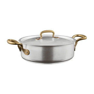 Sambonet 1965 Vintage casserole pot 2 handles With Lid 20 cm - 7.88 in - Buy now on ShopDecor - Discover the best products by SAMBONET design