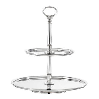 Sambonet Contour pastry stand 2 tiers silverplated - Buy now on ShopDecor - Discover the best products by SAMBONET design