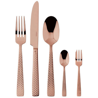 Sambonet Cortina 30-piece cutlery set Sambonet Mirror PVD Copper - Buy now on ShopDecor - Discover the best products by SAMBONET design