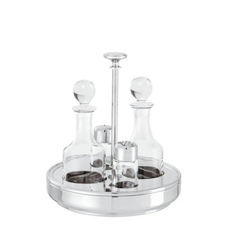 Sambonet Elite cruet set 4 pieces Silver - Buy now on ShopDecor - Discover the best products by SAMBONET design