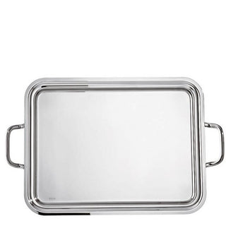 Sambonet Elite rectangular tray with handles 40 x 26 cm silverplated - Buy now on ShopDecor - Discover the best products by SAMBONET design