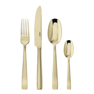 Sambonet Flat cutlery set 24 pieces PVD Champagne - Buy now on ShopDecor - Discover the best products by SAMBONET design