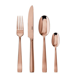 Sambonet Flat cutlery set 24 pieces PVD Copper - Buy now on ShopDecor - Discover the best products by SAMBONET design