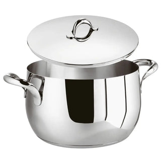 Sambonet Kikka sauce pot 2 handles With Lid 28 cm - 11.03 in - Buy now on ShopDecor - Discover the best products by SAMBONET design
