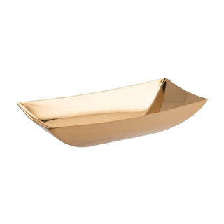 Sambonet Linea Q bread basket 24x12 cm. Sambonet Mirror PVD Gold - Buy now on ShopDecor - Discover the best products by SAMBONET design