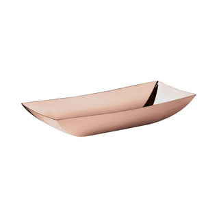 Sambonet Linea Q bread basket 24x12 cm. Sambonet Mirror PVD Rum - Buy now on ShopDecor - Discover the best products by SAMBONET design