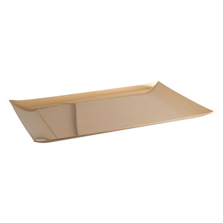 Sambonet Linea Q tray 43x28 cm. Sambonet Mirror PVD Gold - Buy now on ShopDecor - Discover the best products by SAMBONET design