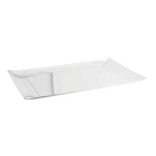 Sambonet Linea Q tray Sambonet Silverplated Steel Rectangular - Buy now on ShopDecor - Discover the best products by SAMBONET design