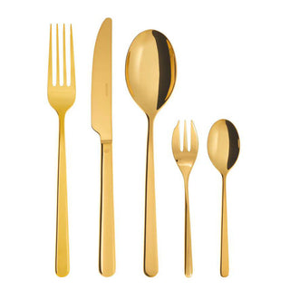 Sambonet Linear cutlery set 30 pieces PVD Gold - Buy now on ShopDecor - Discover the best products by SAMBONET design