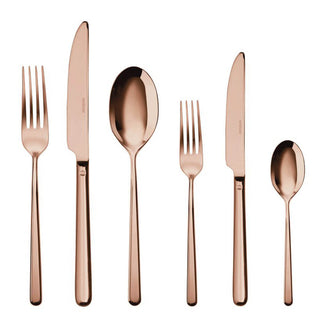 Sambonet Linear cutlery set 36 pieces PVD Copper - Buy now on ShopDecor - Discover the best products by SAMBONET design