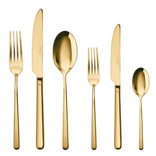 Sambonet Linear cutlery set 36 pieces PVD Gold - Buy now on ShopDecor - Discover the best products by SAMBONET design