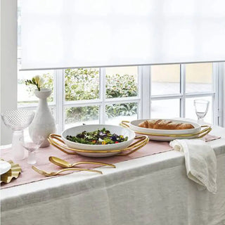 Sambonet New Living rice dish diam 36 cm with holder - Buy now on ShopDecor - Discover the best products by SAMBONET design