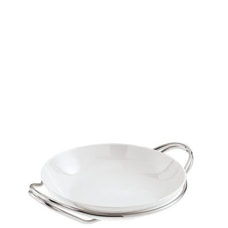 Sambonet New Living rice dish diam 36 cm with holder Silver - Buy now on ShopDecor - Discover the best products by SAMBONET design