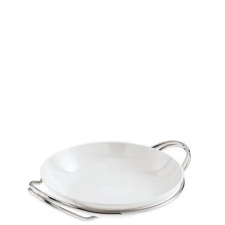 Sambonet New Living rice dish diam 36 cm with holder Steel - Buy now on ShopDecor - Discover the best products by SAMBONET design