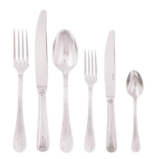 Sambonet Ruban Croise cutlery set Steel Set 36 - Buy now on ShopDecor - Discover the best products by SAMBONET design
