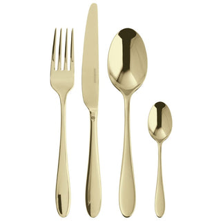 Sambonet Velvet 24-piece cutlery set Sambonet Mirror PVD Champagne - Buy now on ShopDecor - Discover the best products by SAMBONET design