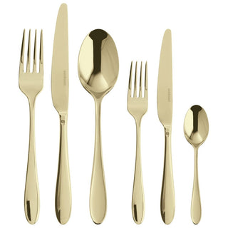 Sambonet Velvet 36-piece cutlery set Sambonet Mirror PVD Champagne - Buy now on ShopDecor - Discover the best products by SAMBONET design