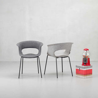 Scab Miss B Pop armchair anthracite grey coated legs and fabric seat - Buy now on ShopDecor - Discover the best products by SCAB design