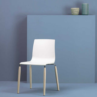 Scab Natural Alice chair with wooden legs and technopolymer seat - Buy now on ShopDecor - Discover the best products by SCAB design