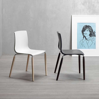 Scab Natural Alice chair with wooden legs and technopolymer seat - Buy now on ShopDecor - Discover the best products by SCAB design