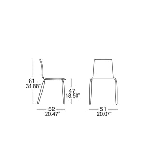 Scab Natural Alice chair with wooden legs and technopolymer seat - Buy now on ShopDecor - Discover the best products by SCAB design