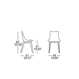 Scab Natural Zebra Pop chair wengé beech legs - saffron yellow fabric seat - Buy now on ShopDecor - Discover the best products by SCAB design